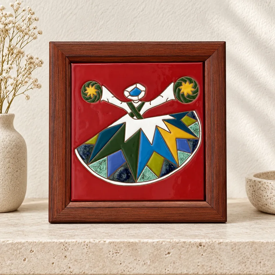Premium front view of Whirling Dervish on Red